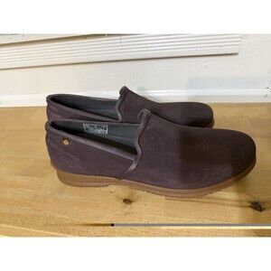 BOGS SWEETPEA SLIP WATERPROOF SHOES WOMENS 12 BROWN SLIP ON GARDEN RAIN COMFORT